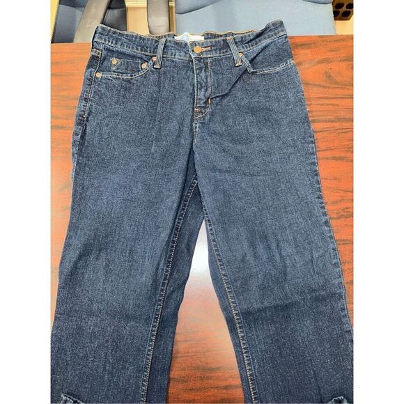 Levi’s Signature At Waist Bootcut Dark Wash Denim Jeans Size 10 Short - Picture 2 of 8